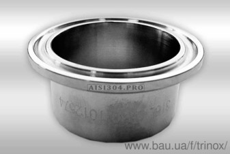 Штуцер кламповий нержавіючий DIN Dn 50 AISI 316 &mdash; Тринокс